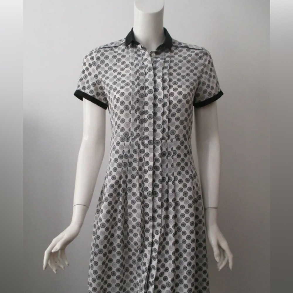 Retro Jason Wu bicycle wheel print dress